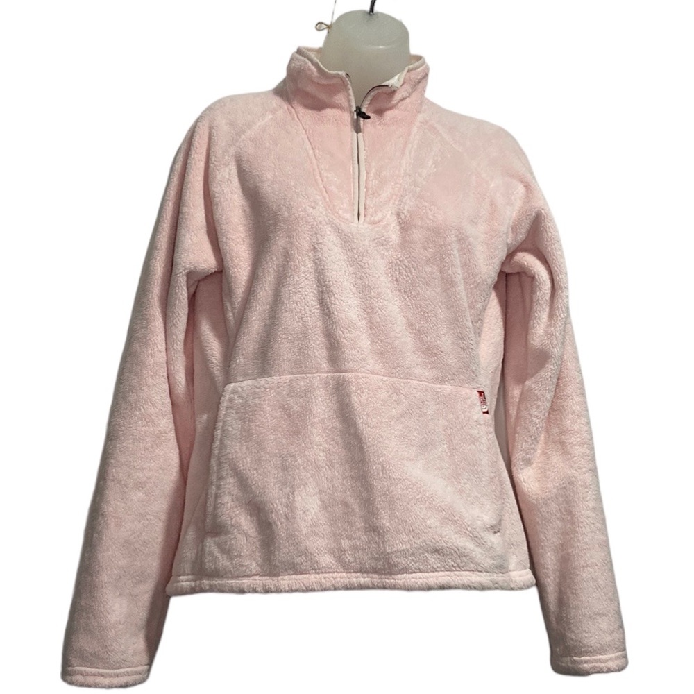 The North Face 1/4 Zip Pullover Fleece Jacket Women’s Size Small Pink Sweater